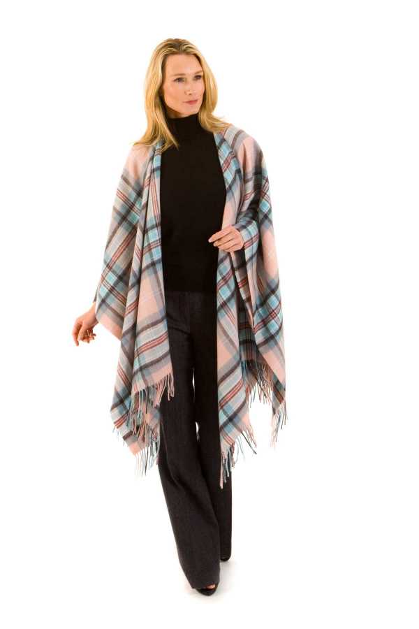 Diana Memorial Rose Tartan Lambwool Serape