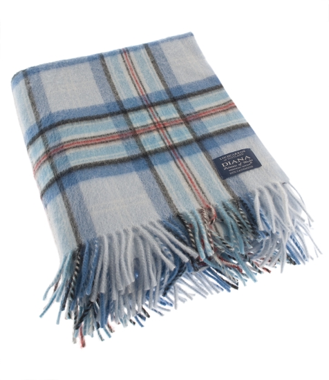 Diana Memorial Tartan Lambswool Blanket - Click Image to Close